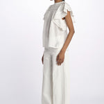Top CALISSON pizzo con rouches CALISSON BLANC vanessa bruno 