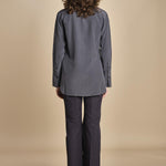 camicia da uomo in seta JOE  JF009423 0211 SMOKE joseph 