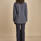 camicia da uomo in seta JOE  JF009423 0211 SMOKE joseph 
