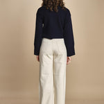denim over FLEURE WF GREIGE fam 