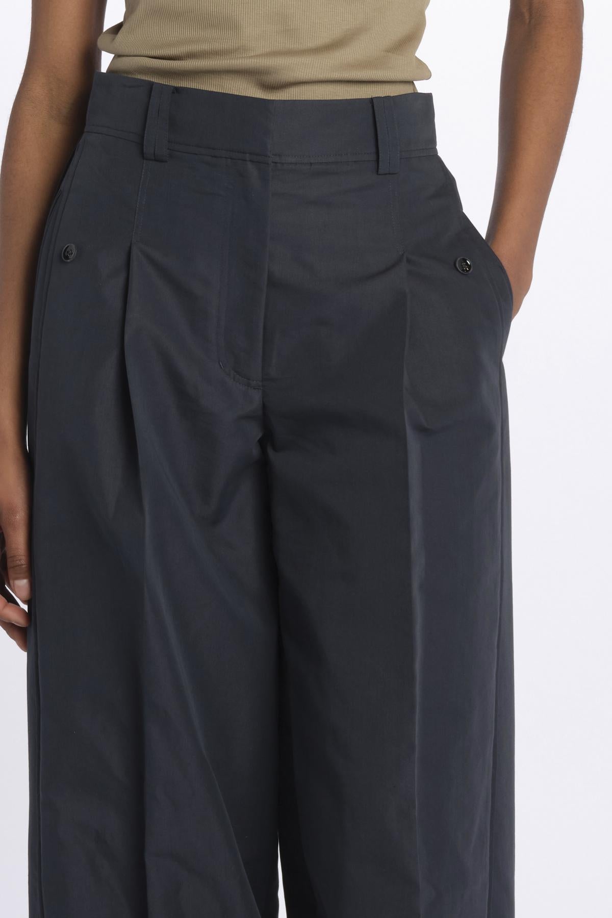 Pantalone HIGH WAIST pences con risvolto 51279LCO MIDNIGHT phillip lim 