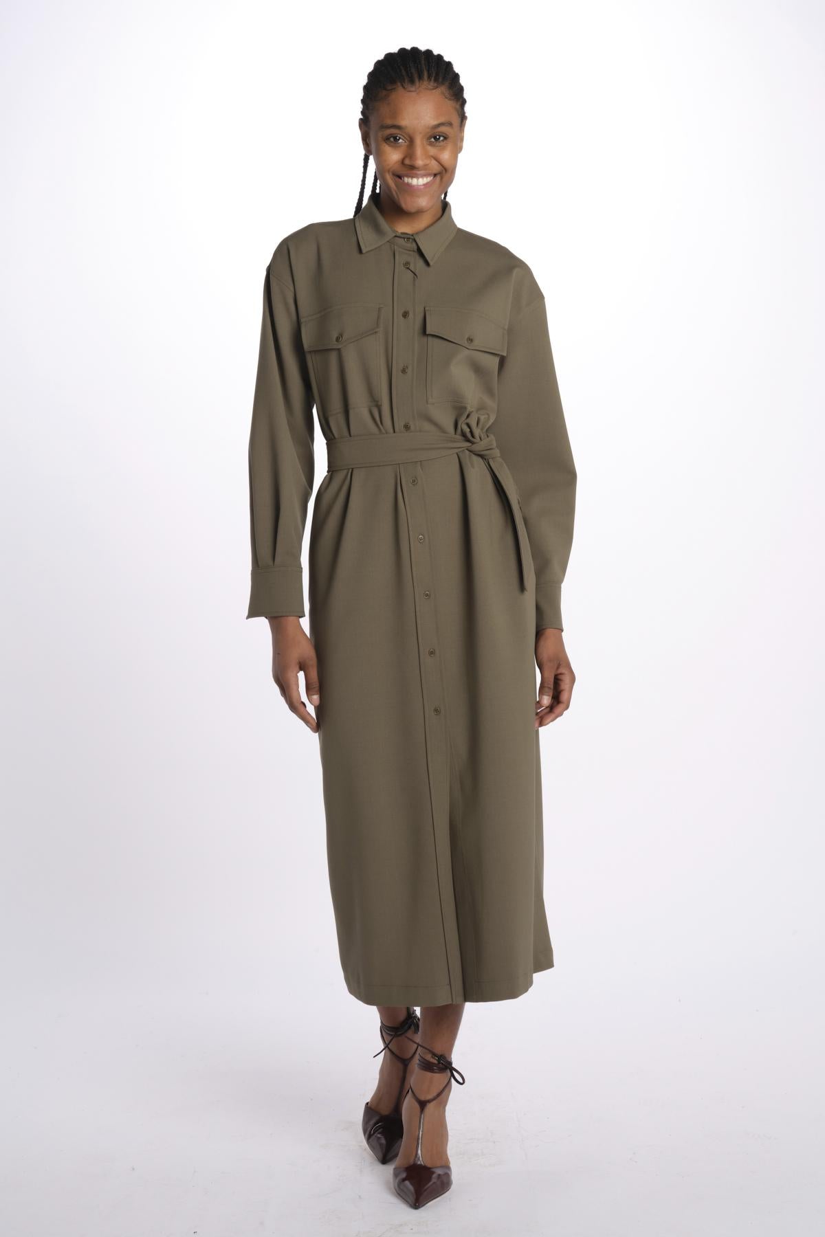 Abito CLOWN 2515221071600 008VERDEKAKI weekend maxmara 