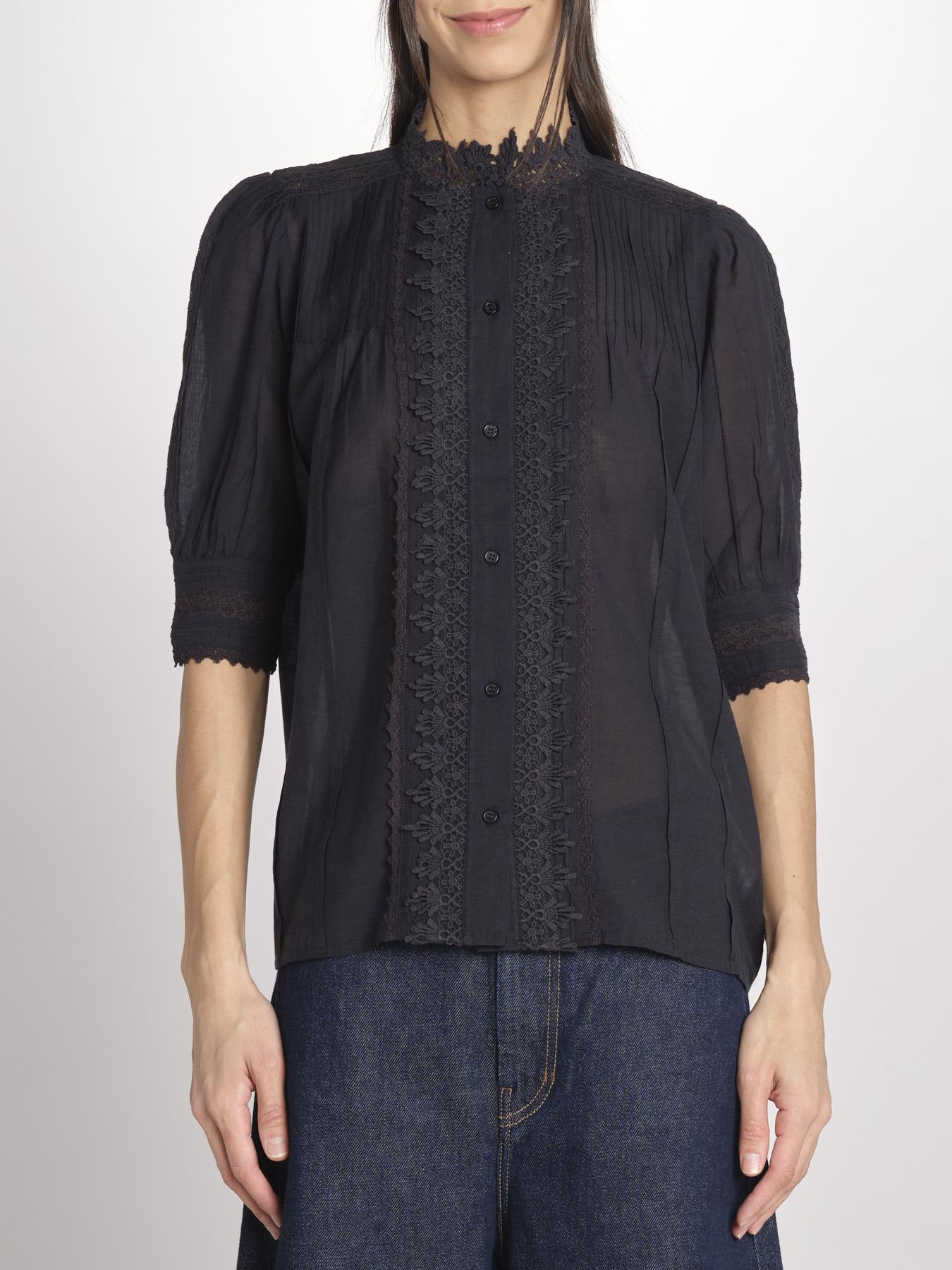 Camicia con ricami ARSENENO 2HVA27-V09783 NOIR vanessa bruno 