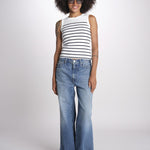 top a righe GAIA 6EVB01-V13745 ECRU vanessa bruno 