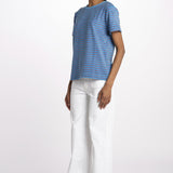 T-shirt girocollo spugna righe SKY DREAMERS AZZURRO howlin' 