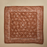 fazzoletto quadrato in voille di cotone con stampa bandana POCKET ARANCIO massimo alba 