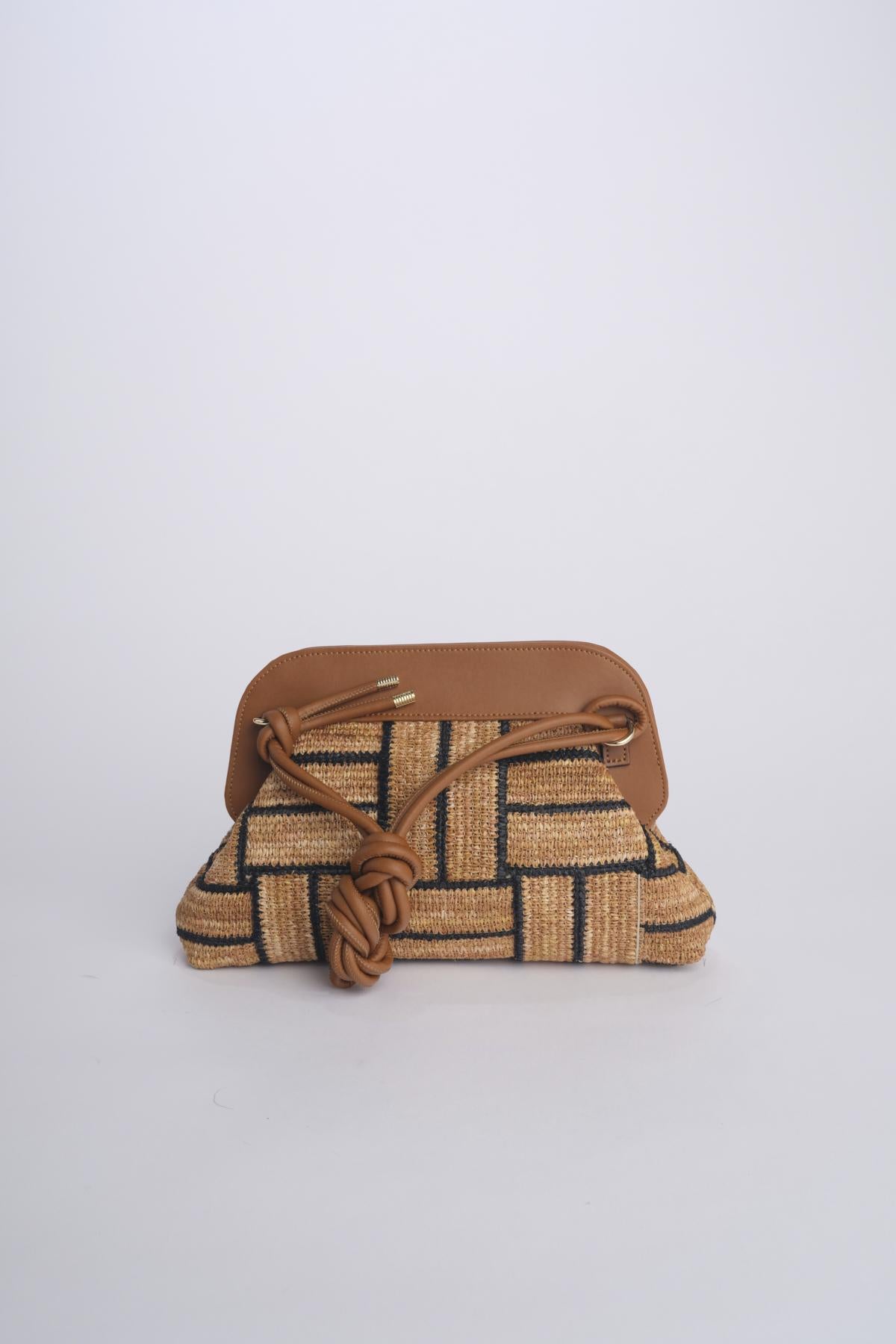 Clutch paglia DALIA NET C01 via mail bag 