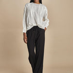 camicia con nervature e ricami FLORITA 2HVA27-V09831 BLANC vanessa bruno 