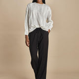 camicia con nervature e ricami FLORITA 2HVA27-V09831 BLANC vanessa bruno 