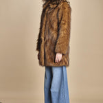 giaccone in ecovolpe LESTOR BEIGE ba&sh 