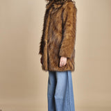 giaccone in ecovolpe LESTOR BEIGE ba&sh 