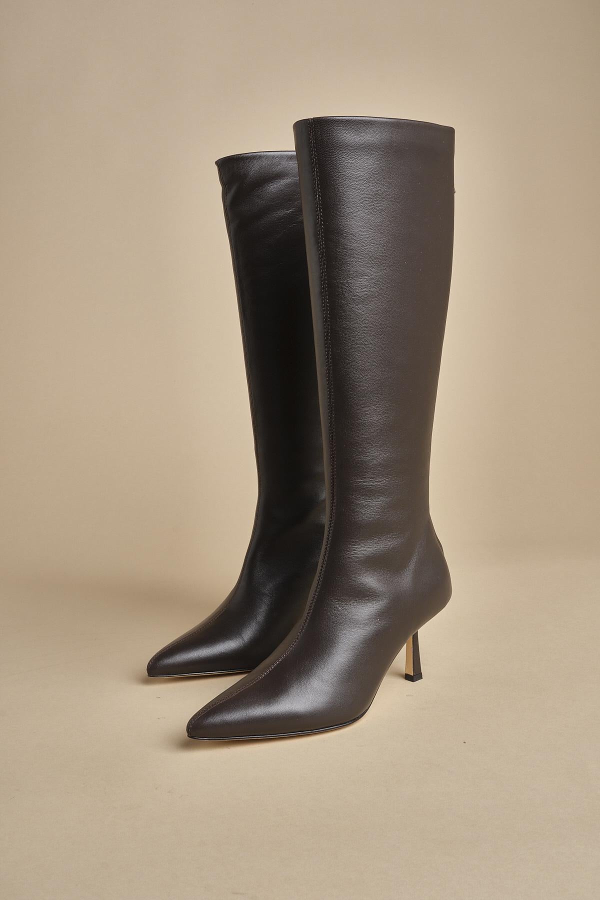 stivale alto liscio PETRA CALF F870SSN CHC studio AMELIA 