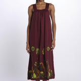 GIRAFFE abito spalline by milaura. BE24983 BURGUNDY benaras soleil 