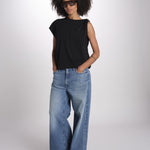 t-shirt asimmetrica ALLIA NOIR ba&sh 