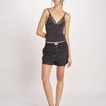 top in satin e pizzo BRIA L25103246 BLACK 900 love stories 