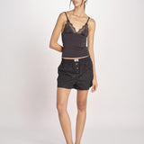top in satin e pizzo BRIA L25103246 BLACK 900 love stories 