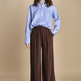 camicia con collo guru 15T533CO289 P231 LIGHT BLUE ines de la fressange 