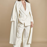 cappotto lungo smoking JIL ANN  IO1100X9049 WH011 ivy oak 