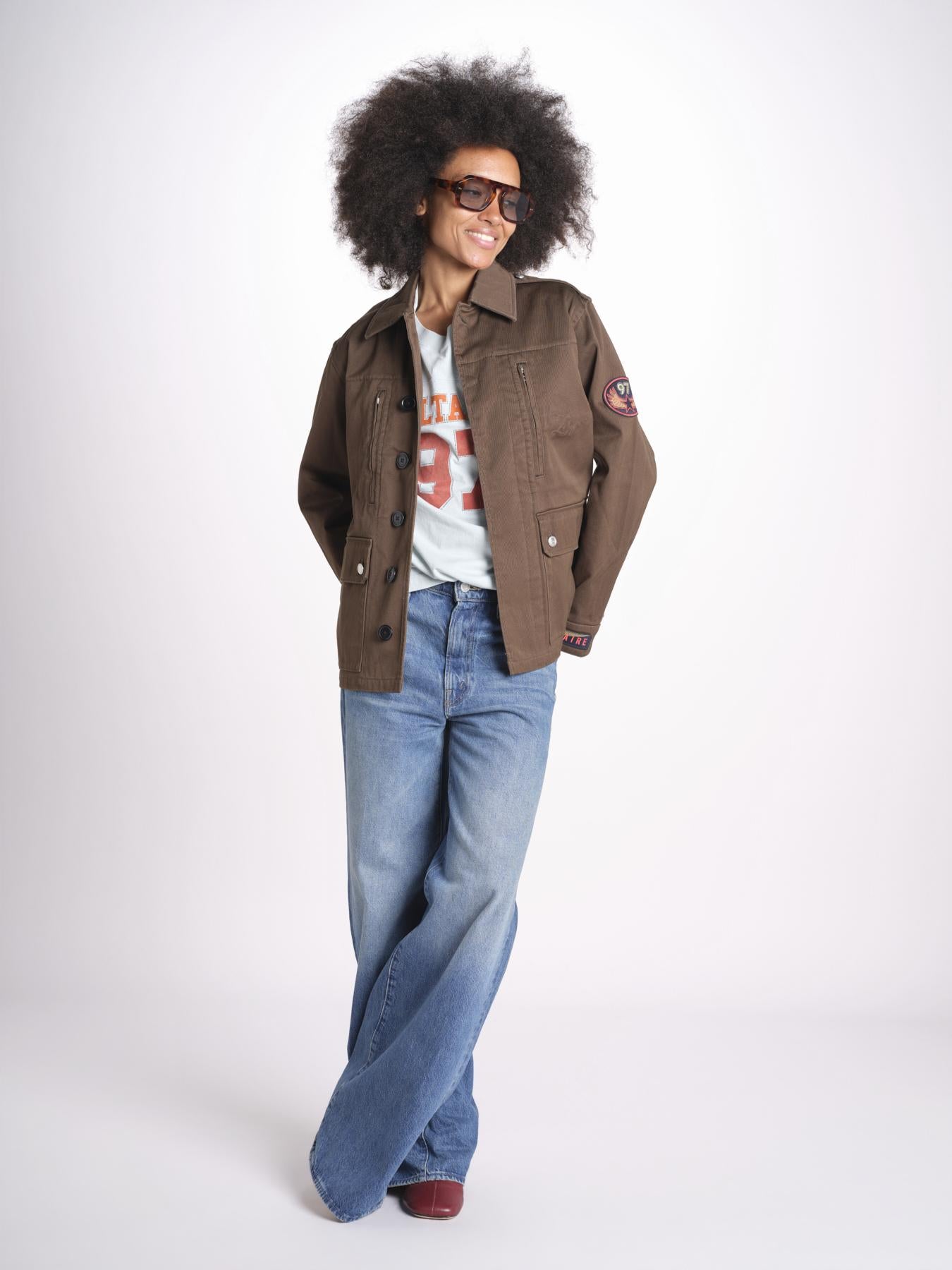 giacca sahariana WWOW01723 MOSS 311 zadig & voltaire 