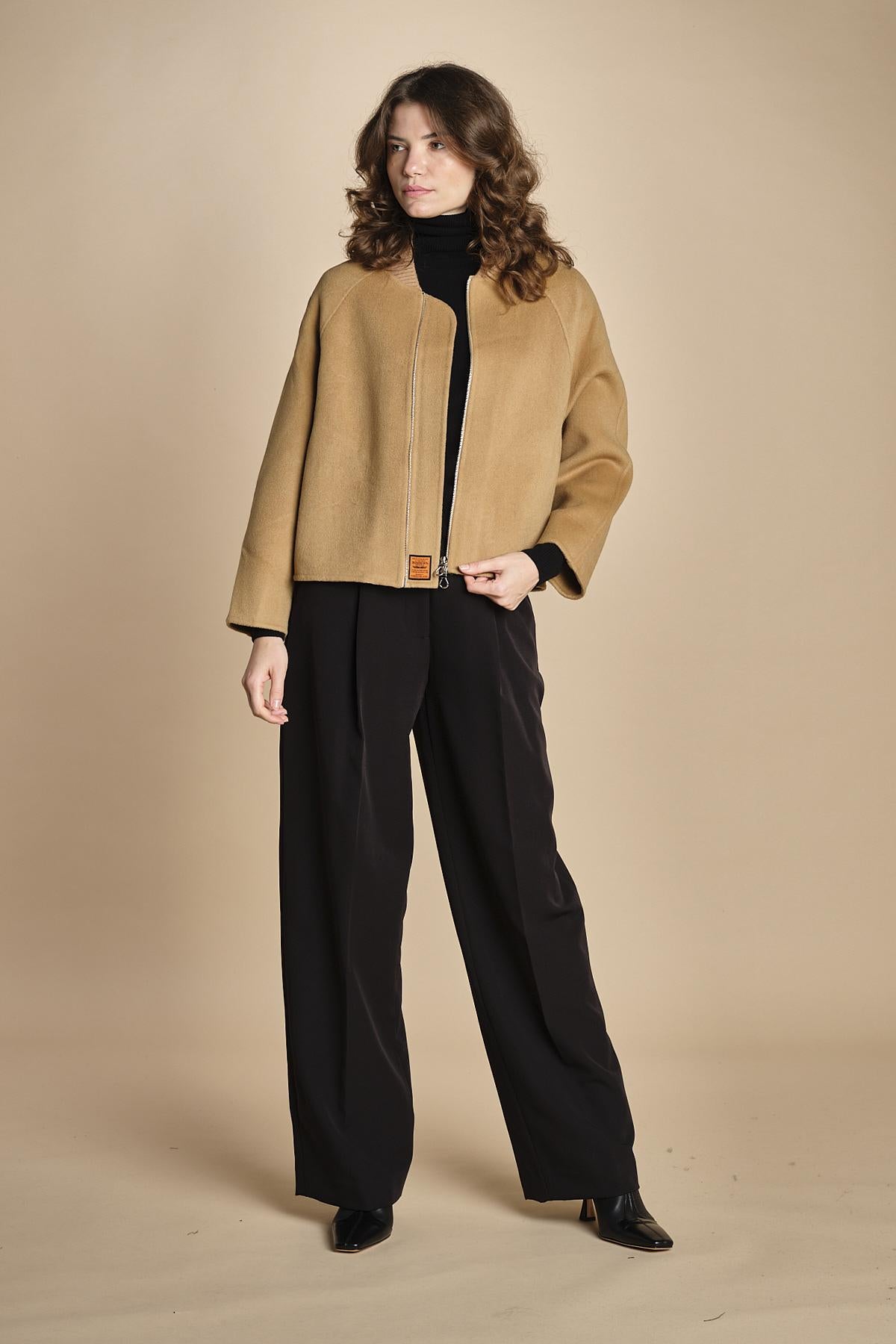 bomber in panno double BWELFRETF5 CAMEL bombers original 