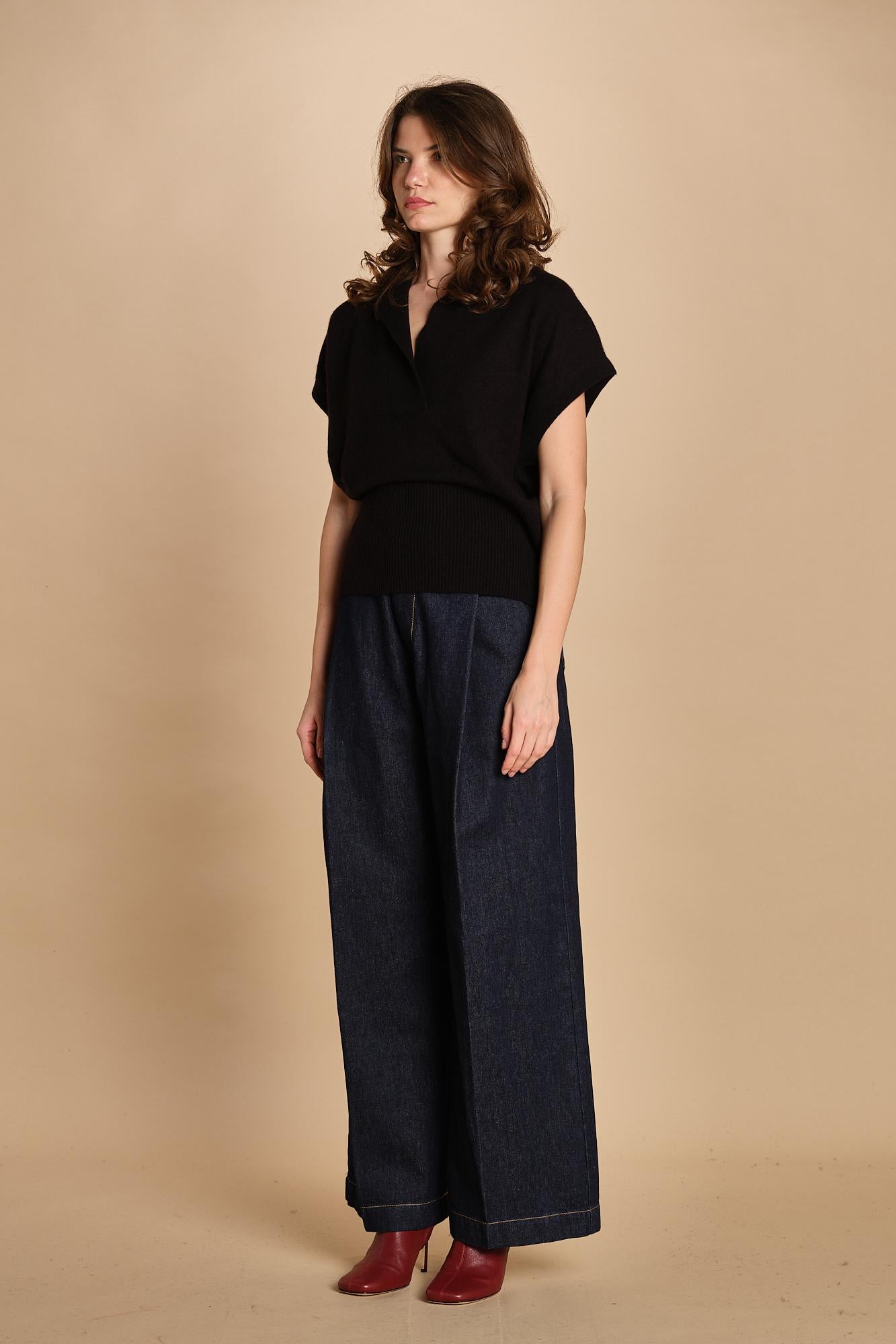 Polo gilet D2400890 NERO milaura 