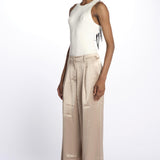 Pantalone SARAH pinces 12248018 CHAMPAGNE malina 