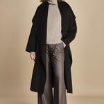 cappotto vestaglia double collo grande CARRIE ROSE  IO111048 BR291 ivy oak 