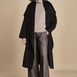 cappotto vestaglia double collo grande CARRIE ROSE  IO111048 BR291 ivy oak 