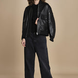 polo a costine CADEE KNIT BLOUSE BLACK herskind 
