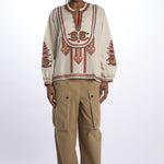 Camicia CINTHYA con ricamo plastron CINTHYA OFFWHITE fortela 