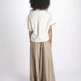 t-shirt in cotone tasatello U2167 SHIRT IVORY dusan 