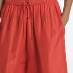 PALAZZO pantaloni in seta  by milaura. BE24252PANT RED ORANGE benaras soleil 
