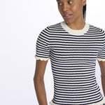 ADDY KNIT s/slv tee E008 MULTI sea ny 
