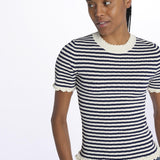 ADDY KNIT s/slv tee E008 MULTI sea ny 
