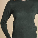 girocollo basic MIL46 25498 VERDE BOTTIGLIA milaura 
