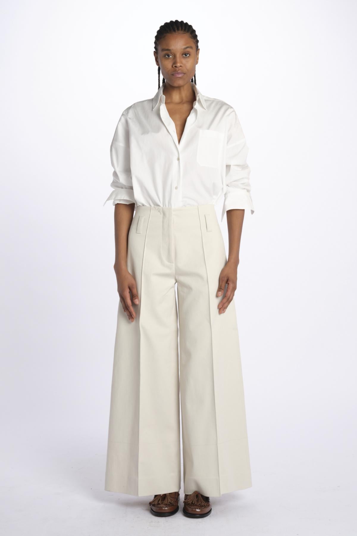 Pantalone ORIANA cropped nervature denim ORIANA540170 53 quelledue 