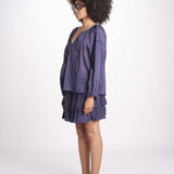 camicia voille nervature ALEXANBLATU ENCRE laraethnics 