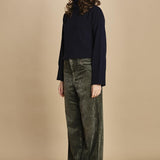 pantalone in velluto PARTHE52 SAGE bellerose 