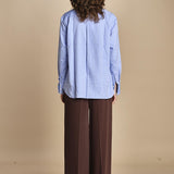 camicia con collo guru 15T533CO289 P231 LIGHT BLUE ines de la fressange 