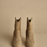 CAITLIN stivaletti camoscio tacco 9. CAITLIN BEIGE ba&sh 