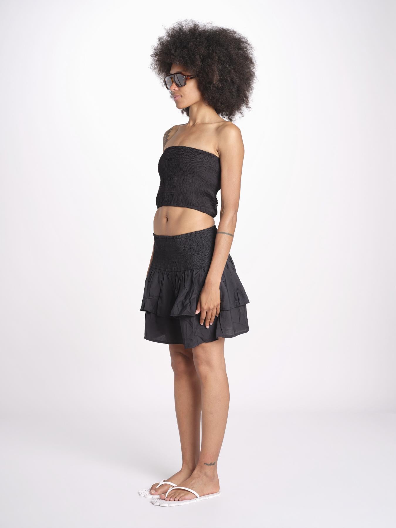 top fascia elastico MANDIBLATU NOIR laraethnics 