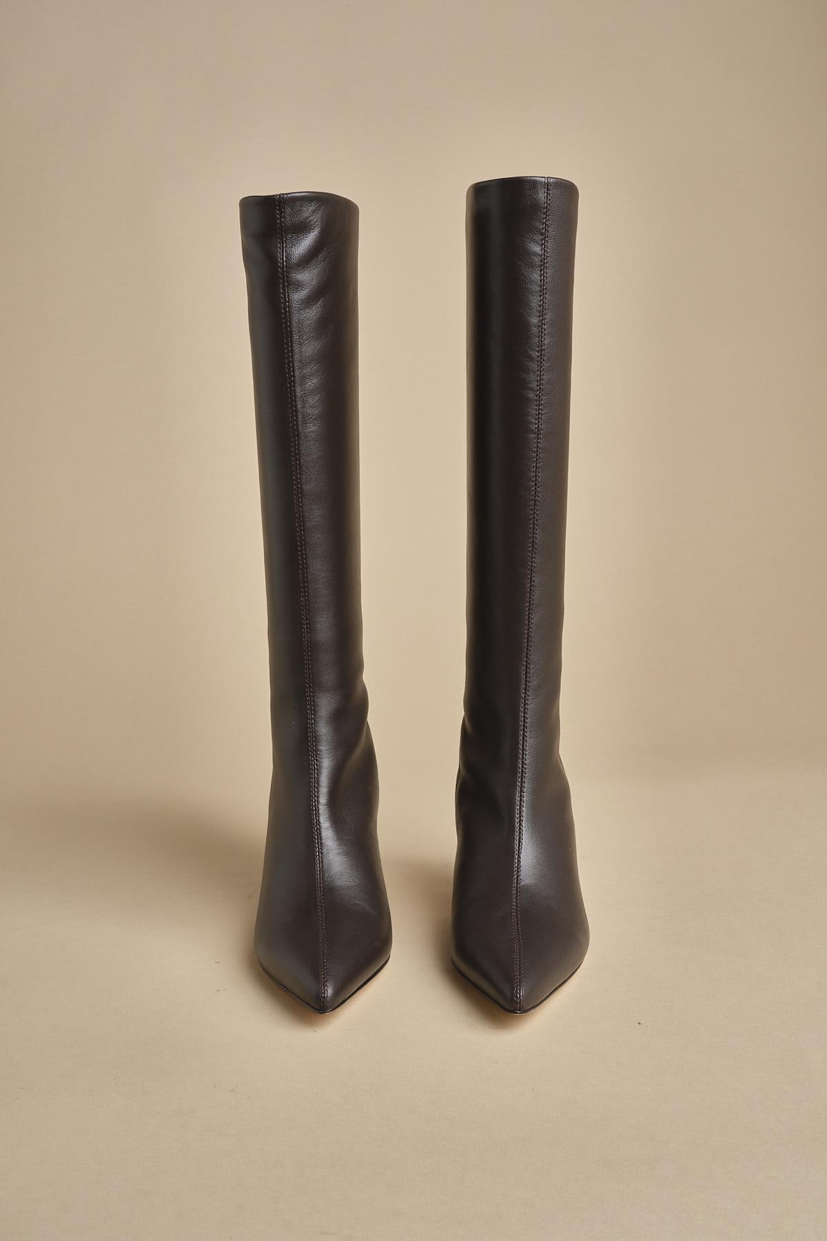 stivale alto liscio PETRA CALF F870SSN CHC studio AMELIA 