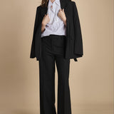 camicia con plastron di perline G023-0187-1101 BIANCO n21 