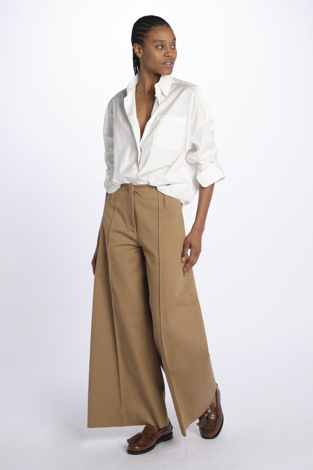 Pantalone ORIANA cropped nervature denim ORIANA540170 18 quelledue 