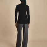 polo a costine in lana merino MIL LAU3 E14035 NERO milaura 