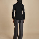 polo a costine in lana merino MIL LAU3 E14035 NERO milaura 