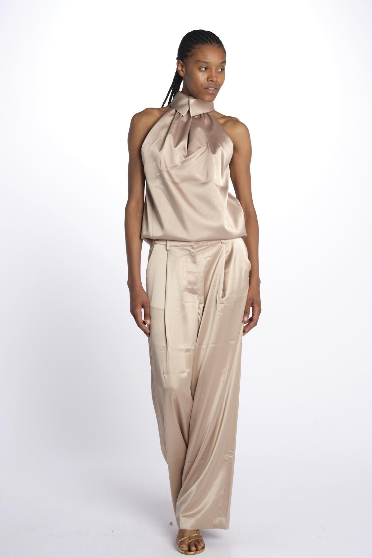 Pantalone SARAH pinces 12248018 CHAMPAGNE malina 