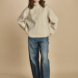felpa double con cappuccio. PUL0123 BLA0225W soeur 