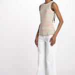 Canotta costine righine GUESS NOT SO TIRED ECRU howlin' 