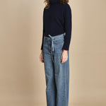 denim con cintura FLORA STONE fam 